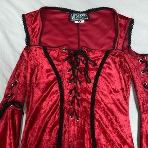 Gothic velvet tunic